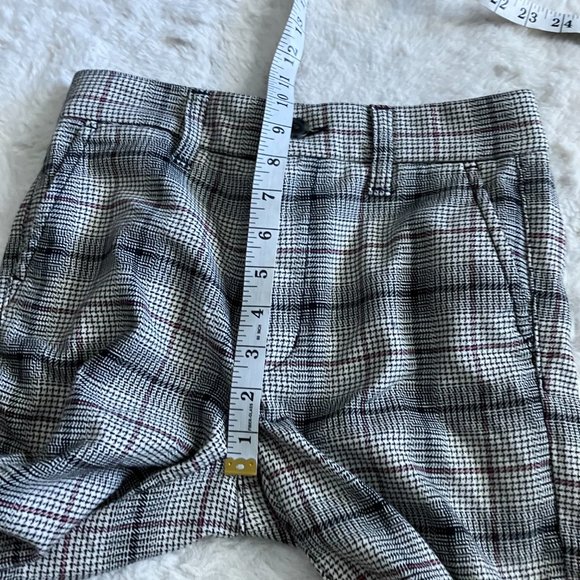 American Eagle super high rise skinny plaid trouser NWT size 00 - Picture 8 of 10